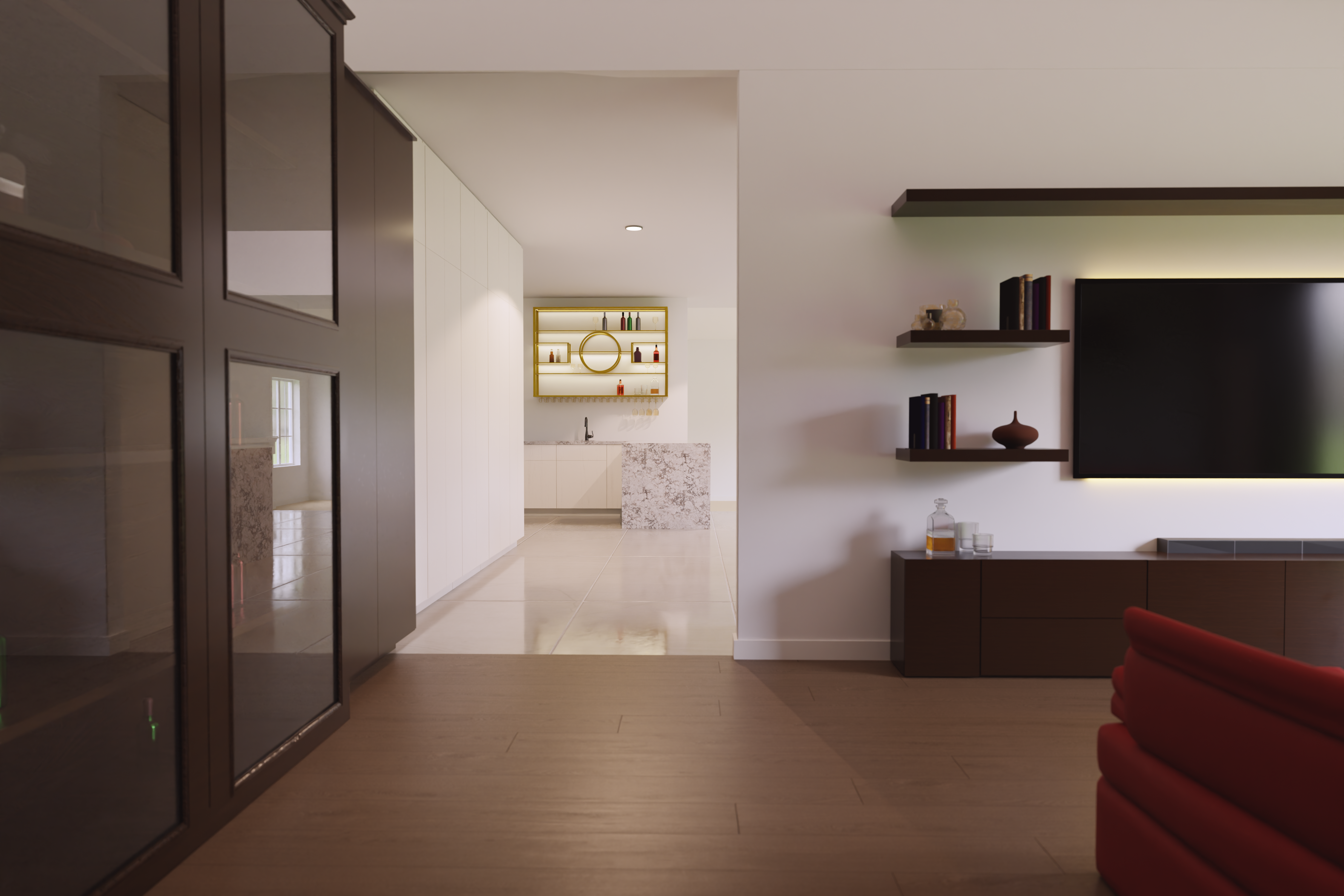 Sophisticated bathroom design