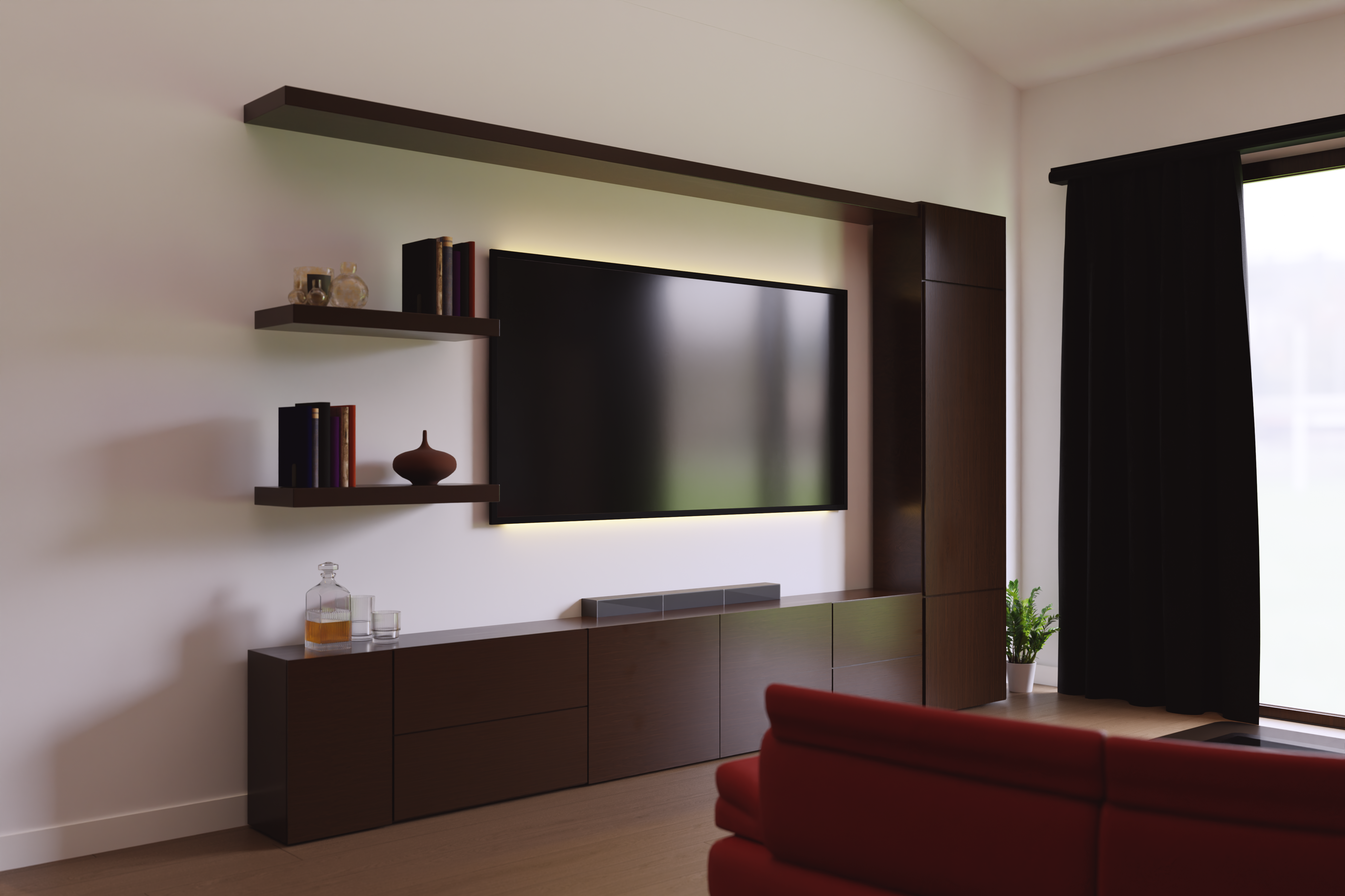 Open concept living area